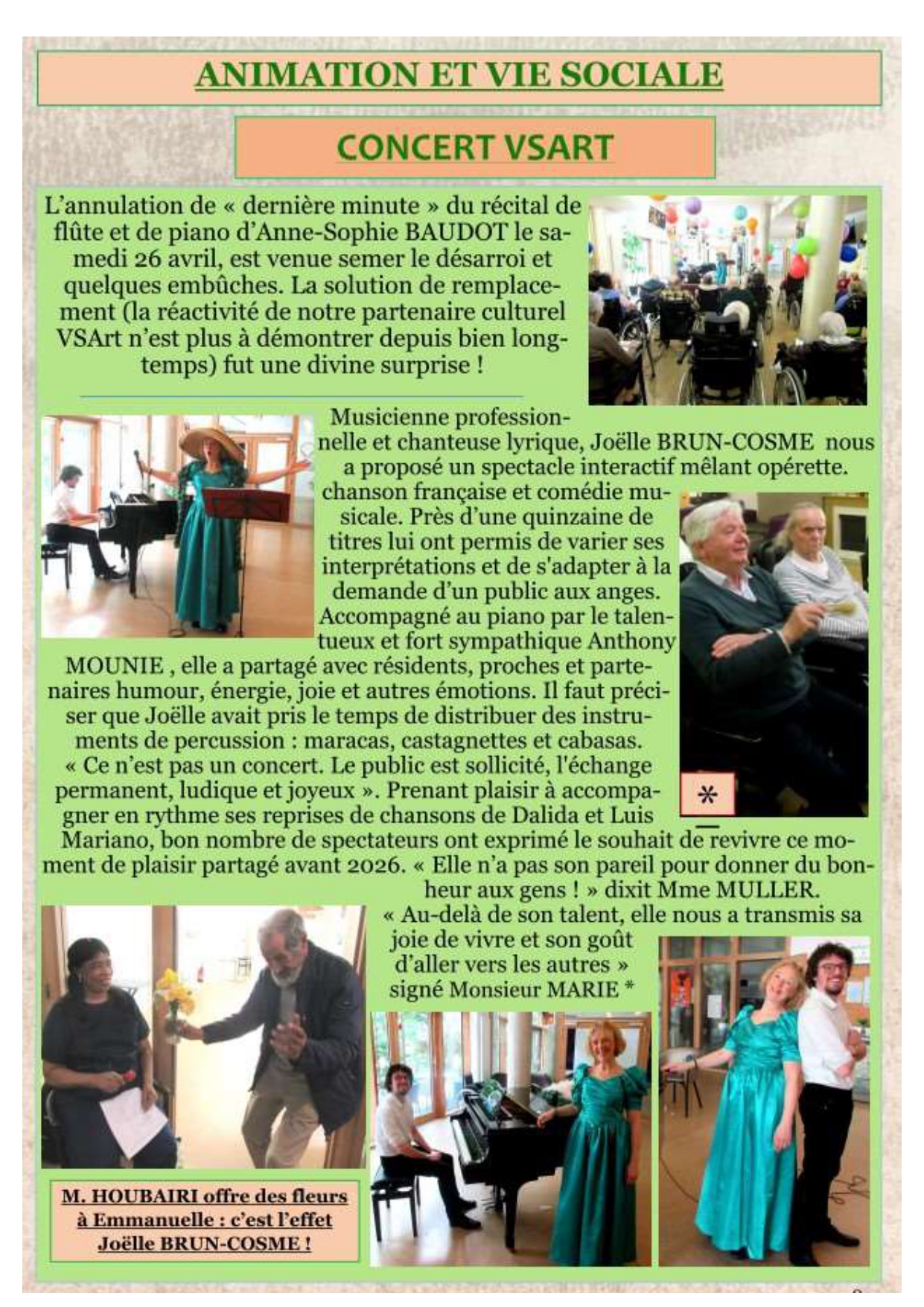 Cos Hospitalité Familiale concert du 26 avril 2025