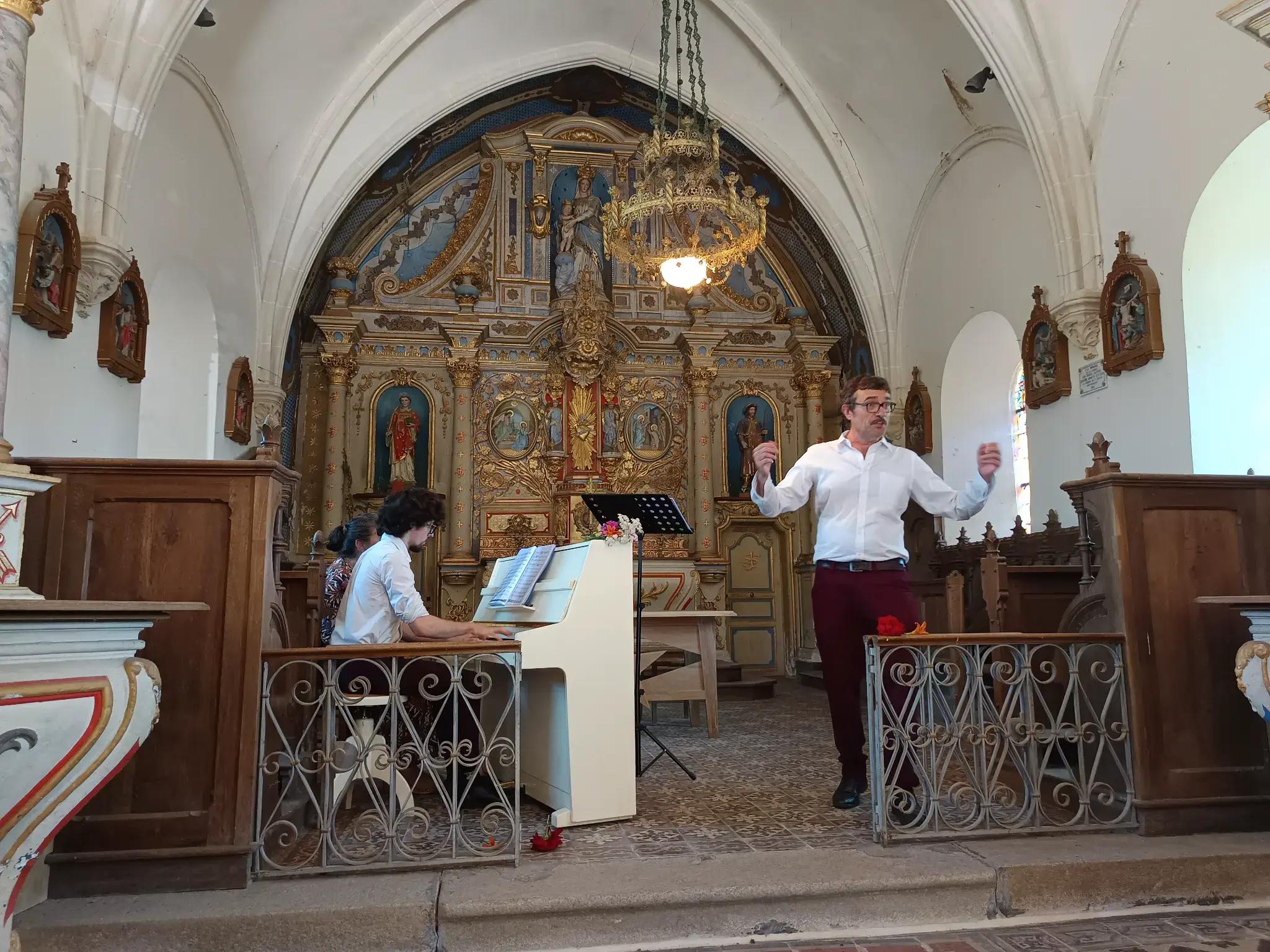 Anthony Mounier et Olivier Bonnin en concert dans une église