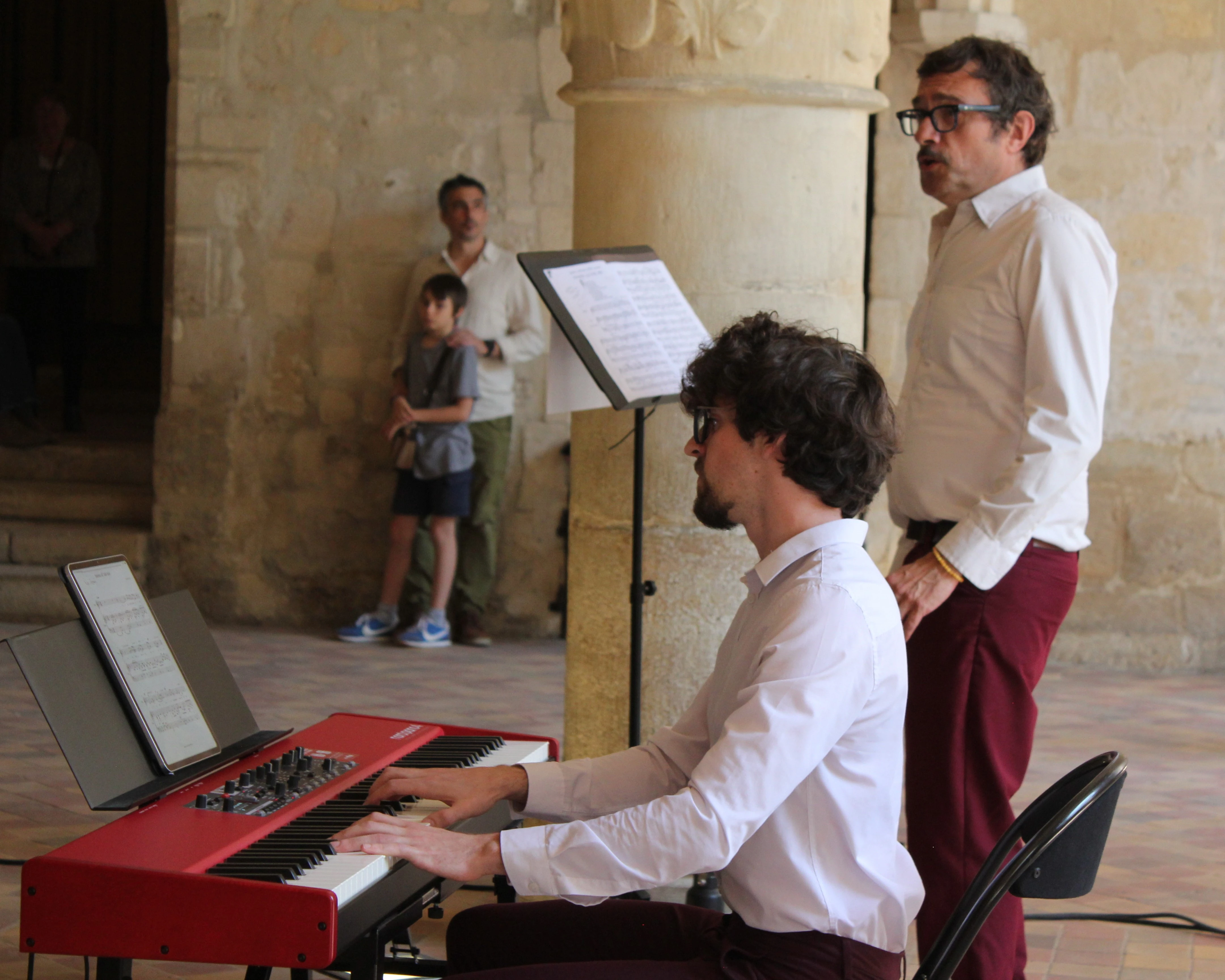 Anthony Mounier au piano et Olivier Bonnin à l'abbaye de Royaumont