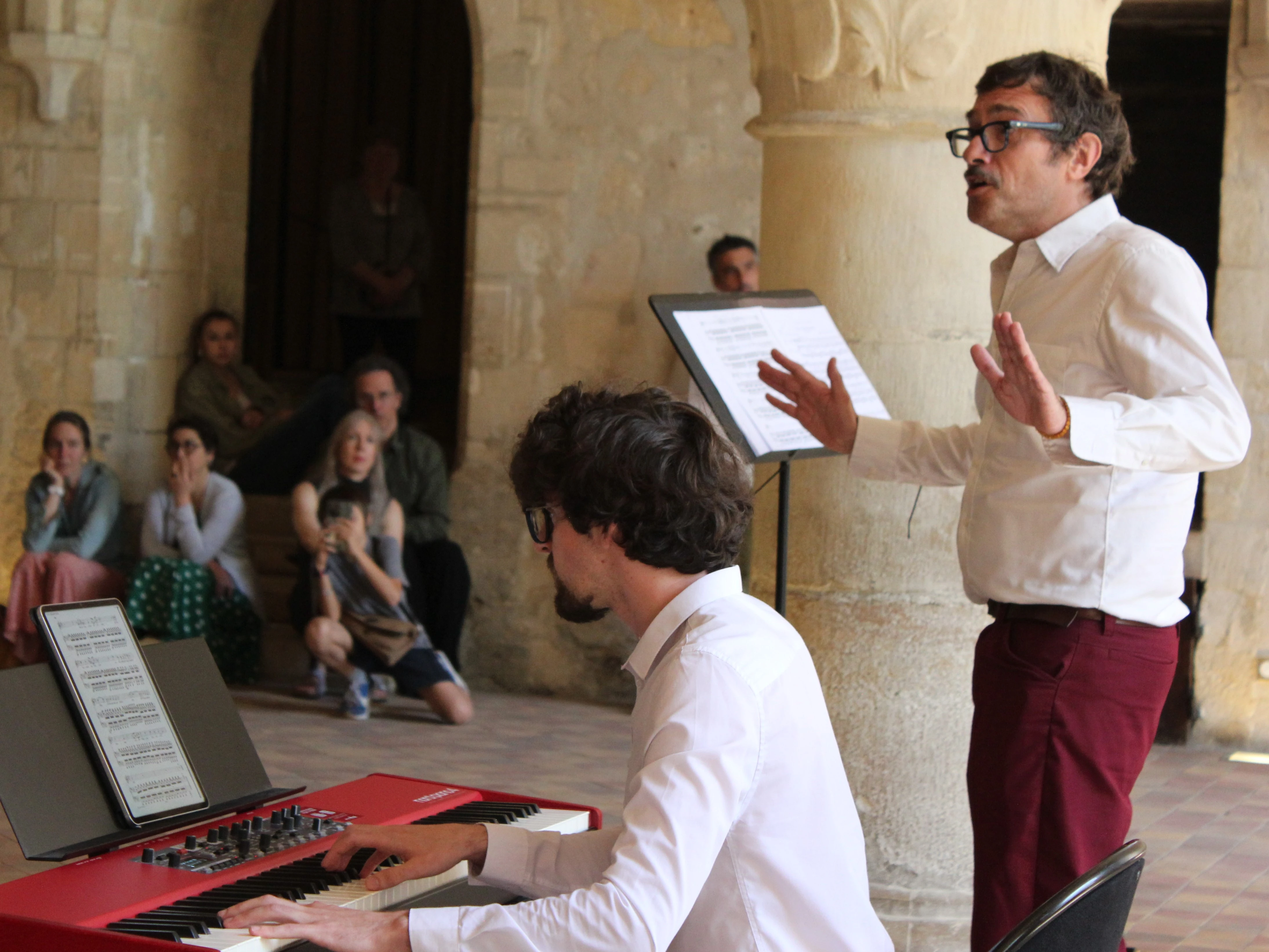 Anthony Mounier au piano et Olivier Bonnin baryton à l'abbaye de Royaumont